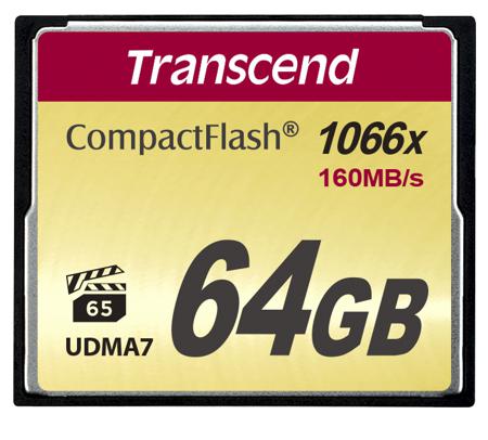 TS64GCF1000 Transcend CompactFlash 64 GB MLC Compact Flash Card