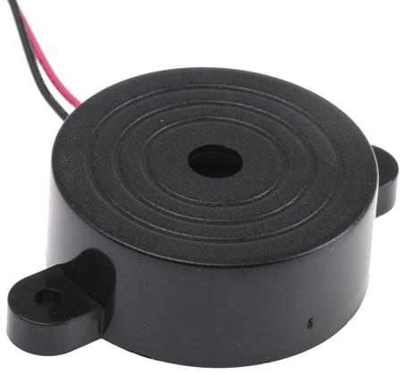 767-5358 RS PRO 95dB Through Hole Continuous Internal Buzzer, 41.8 x 16mm, 8V dc Min, 18V dc Max