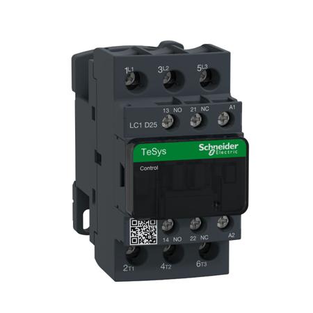 LC1D25R7 Schneider Electric TeSys D Contactor, 440 V ac Coil, 3-Pole, 25 A, 15 kW, 1NC + 1NO