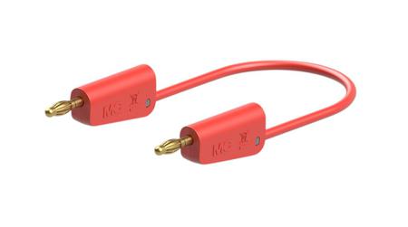 64-1037-07522 Staubli Test lead, 32A, 30 → 60V, Red, 75cm Lead Length