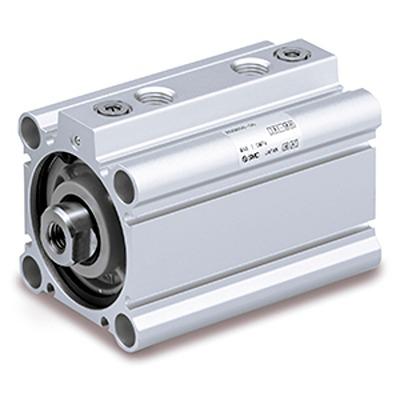 RDQA32-100 SMC Pneumatic Compact Cylinder - , 32mm Bore, 100mm Stroke, RQ Series, Double Acting