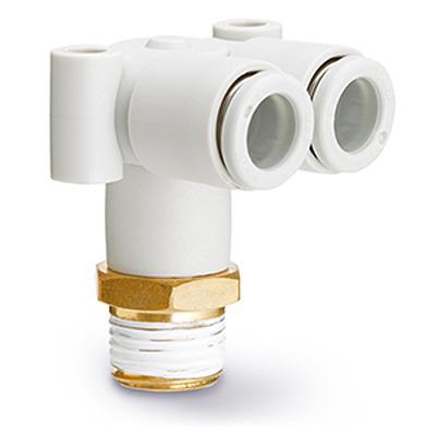 KQ2LU12-03AS SMC KQ2LU Series Elbow Fitting, 12 mm, Threaded-to-Tube Connection Style,