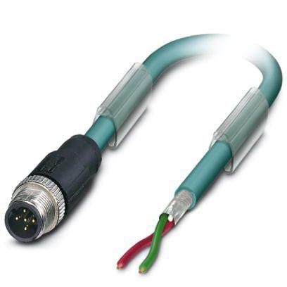 1525526 Phoenix Contact Straight Male M12 to Unterminated Bus Cable, 15m