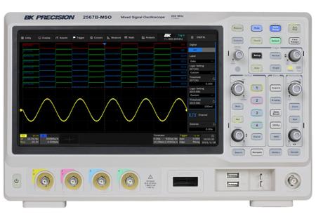 BK2567B-MSO BK Precision  2560B Series, 200MHz Bench Oscilloscope, 4 Analogue Channels - UKAS Calibrated
