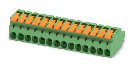 1110597 Phoenix Contact, 5.08mm Pitch, 14 Way, , Pluggable Terminal Block, Plug, Cable Mount, Push-In Termination,