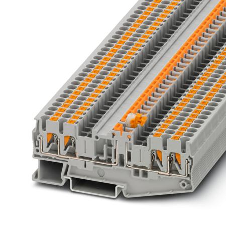 1081461 Phoenix Contact Grey 5-QUATTRO-MTB TMR, PT 2 Disconnect Terminal Block, 1 level