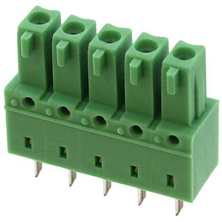 1875454 Phoenix Contact, 3.81mm Pitch, IMCV 1.5/ 5-G-3.81, 5 Way, , Pluggable Terminal Block, Inverted Header, Through Hole,
