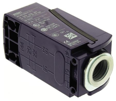 XCKD2110P16 Telemecanique Sensors XCKD Series Plunger Limit Switch, NO/NC, IP66, IP67, DP, Zinc Alloy Housing, 240V ac Max, 3A Max