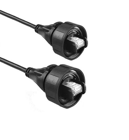PX0838/3M00 Bulgin, 3m Cat5e, Black RJ45 to Male RJ45 Male, STP Shielded, Terminated
