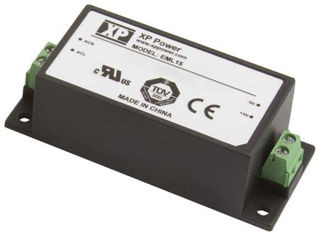 EML15US24-S XP Power Switching Power Supply, , 24V dc, 630mA, 15W, 1 Output, 120 → 370 V dc, 85 → 264 V ac