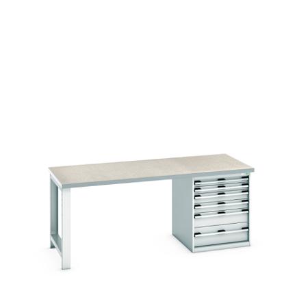 41004116-16V Bott 41004116.16V Sheet Steel Workbench, 840mm x 900mm x 2000mm