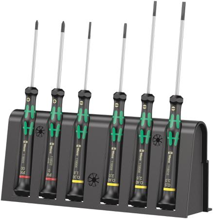05118150001 Wera Phillips; Slotted Precision Screwdriver Set, 6-Piece