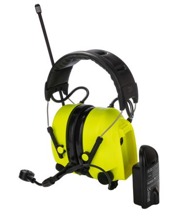 MT73H7A4410EU 3M PELTOR LiteCom Plus Speak & Listen Electronic Ear Defenders with Headband, 32dB, Noise Cancelling Microphone