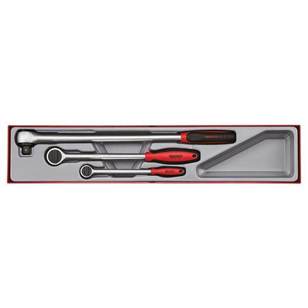 TTXRL03 Teng Tools 3-Piece 1/2 to 3/8 in Reversible Ratchet Ratchet Set