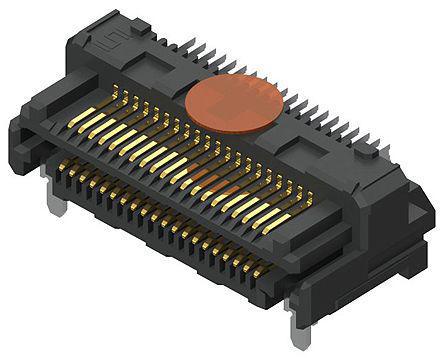 LSHM-150-01-L-DH-A-N-K-TR Samtec LSHM Razor Beam, 0.5mm Pitch, 100 Way, 2 Row, Right Angle PCB Header, Surface Mount