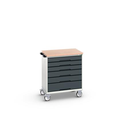 16927004.19 Bott, 6 Drawer Sheet Steel Floor Standing Cabinet, 800 x 600 x 980mm