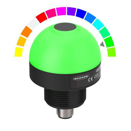 K50PFF100KQ Banner Blue, Green, Red LED Indicator Lamp, 18 → 30V dc, 50mm Diameter