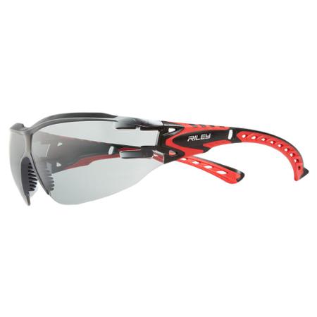 RLY00561 Riley Sparta Eco Anti-Mist UV Safety Glasses, Grey Polycarbonate Lens, Vented