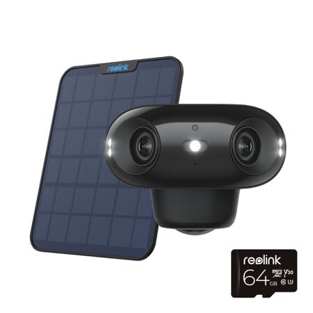BWB4K01SPB64 Reolink Indoor, Outdoor IR Solar Powered Wifi CCTV Camera, 5120 x 1440 pixels Resolution