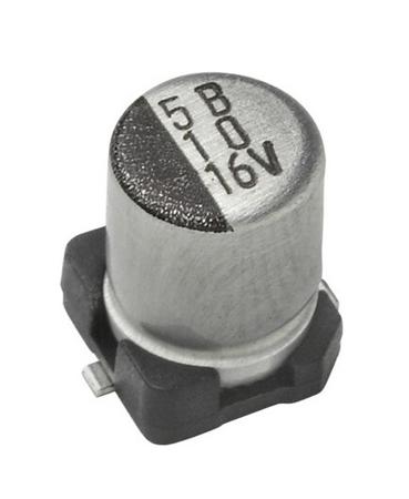 MAL215373101E3 Vishay 100μF Aluminium Electrolytic Capacitor 6.3V dc, Surface Mount -