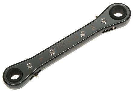 181-799 RS Pro 9 x 10 mm Hexagon Ratchet Ring Spanner Double Ended Ring