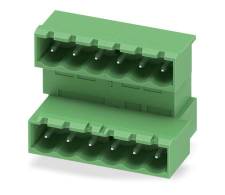 1846551 Phoenix Contact, 5.0mm Pitch, MDSTBA 2.5/ 6-G, 6 Way, Pluggable Terminal Block, Header, Solder Termination,