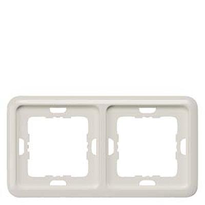 5TG1772 Siemens Silver 2 Gang Frame