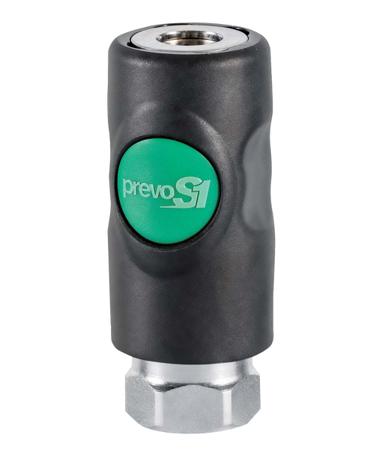 ESI 071101CP PREVOST Composite Body Female Safety Quick Connect Coupling, G 1/4 Female Threaded