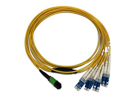 885366805 Molex MPO to LC x 4 Single Mode Fibre Optic Cable, 9/125μm, 5m