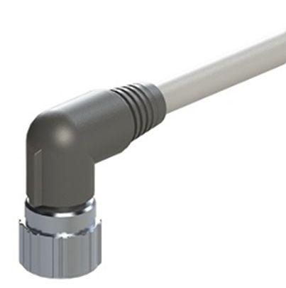 LFE-1-A3 SMC Right Angle M12 to Unterminated Sensor Actuator Cable, 3m