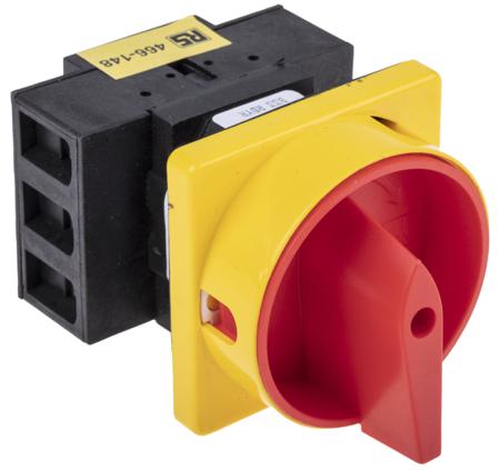 466-148 RS PRO 3P Pole Panel Mount Isolator Switch - 25A Maximum Current, 11kW Power Rating, IP65