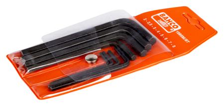 1995M/8T Bahco 8 piece, 2.5 mm, 2 mm, 5 mm, 6 mm, 7 mm, 8 mm, 3 4 mm