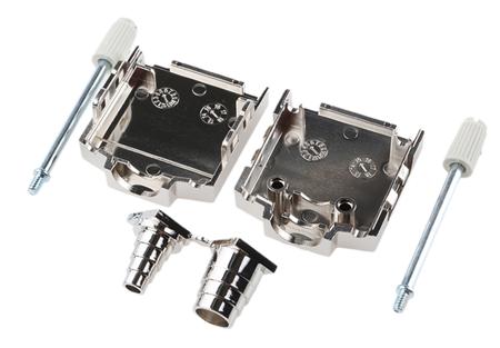 MHDPPK-M-9-K MH Connectors MHDPPK-T/M Series ABS D Sub Backshell, 9 Way, Strain Relief
