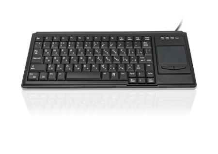 KYB500-K82B-15CY Ceratech  Wired USB Touchpad Keyboard, QWERTY (Cyrillic), Black