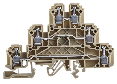 872-5619 RS Pro, 2268.2 Series , 300 V Feed Through Terminal Block, Screw Termination