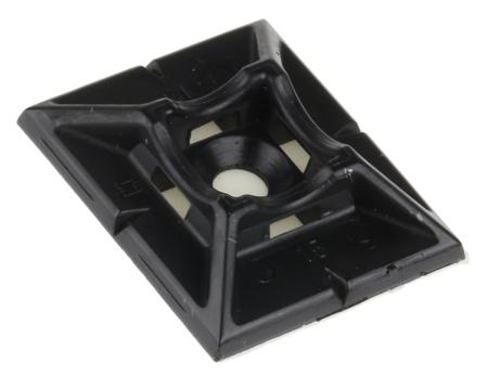 0 320 67 Legrand Self Adhesive Black Cable Tie Mount 30 mm x 25mm, 4.6mm Max. Cable Tie Width