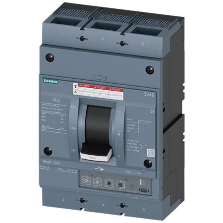 3VA6560-7HN32-2AA0 Siemens, SENTRON MCCB Molded Case Circuit Breaker 3P 600A, Breaking Capacity 100 kA, Fixed Mount