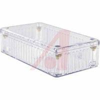 1591ATCL Enclosure; Polycarbonate; 3.9 in. L x 2.0 in. W; Philips Head Screw; 0.16 in.