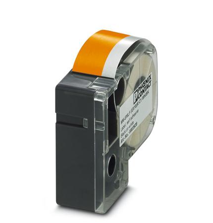 0803957 Phoenix Contact MM-EMLF Black on Orange Label Printer Tape, 8m Label Length
