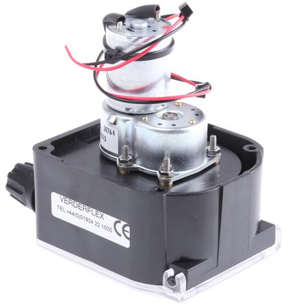 AU-R2550030-RS1 Verderflex Peristaltic Electric Operated Positive Displacement Pump, 0.06L/min, 1 bar, 12 V dc