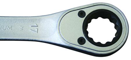 7-R-19 Gedore 19 mm, 250 mm Vanadium Steel Combination Ratchet Spanner