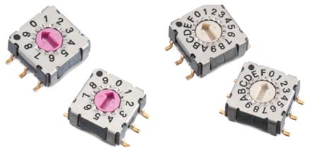 428542320810 Wurth Elektronik WS-ROSV, 10 Position, BCD Rotary Switch, 150mA, SMT