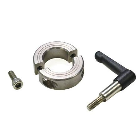 LV-MSP-12-SS Ruland Shaft Collar, Two Piece, Quick Clamp, Bore 12mm, OD 28mm, W 13mm, 303 Stainless Steel