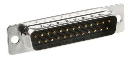 544-3812 RS PRO 25 Way Panel Mount D-sub Connector Plug, 2.77mm Pitch, with 3.05 mm Through Hole