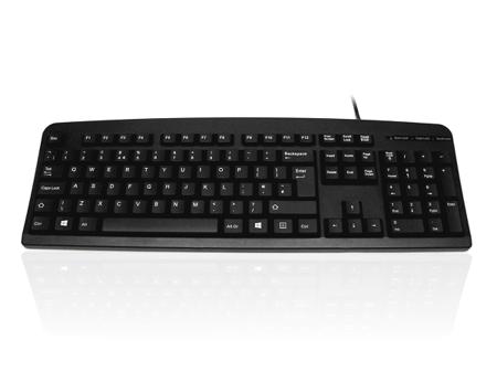 KYBAC201-USBBLK Ceratech  Wired USB Multimedia Keyboard, QWERTY (UK), Black