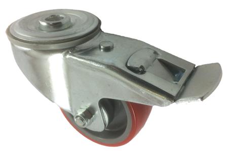 282-3652 RS PRO Braked Swivel Castor Wheel, 130kg Capacity, 80mm Wheel