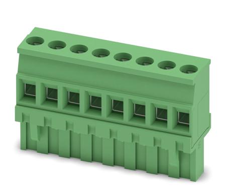 1792304 Phoenix Contact, 5.08mm Pitch, MVSTBR 2.5/ 8-ST-5.08, 8 Way, Pluggable Terminal Block, Plug, Cable Mount, Screw