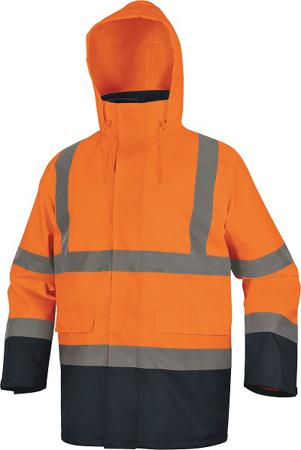 SPEEDOMXX Delta Plus SPEED Fluorescent Orange-Navy Blue Unisex Hi Vis Jacket, XXL