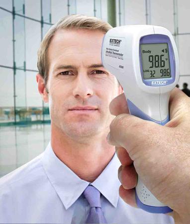 IR200 Extech  Infrared Thermometer, Max Temperature +42.5°C, ±0.3 °C, Centigrade, Fahrenheit