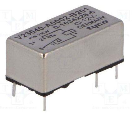 1634228-6 TE Connectivity Non-Latching Relay PCB Mount, 12V dc Coil, 1.5 A Miniature Relay